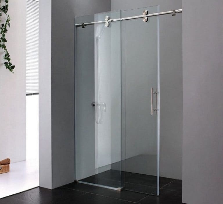 vách tắm kính mở trượt