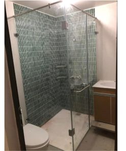 cabin tắm kính mở quay vuông góc