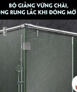chống rung vách tắm kính mở quay