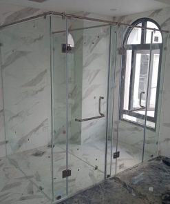 cabin tắm kính 2 ngăn mở quay