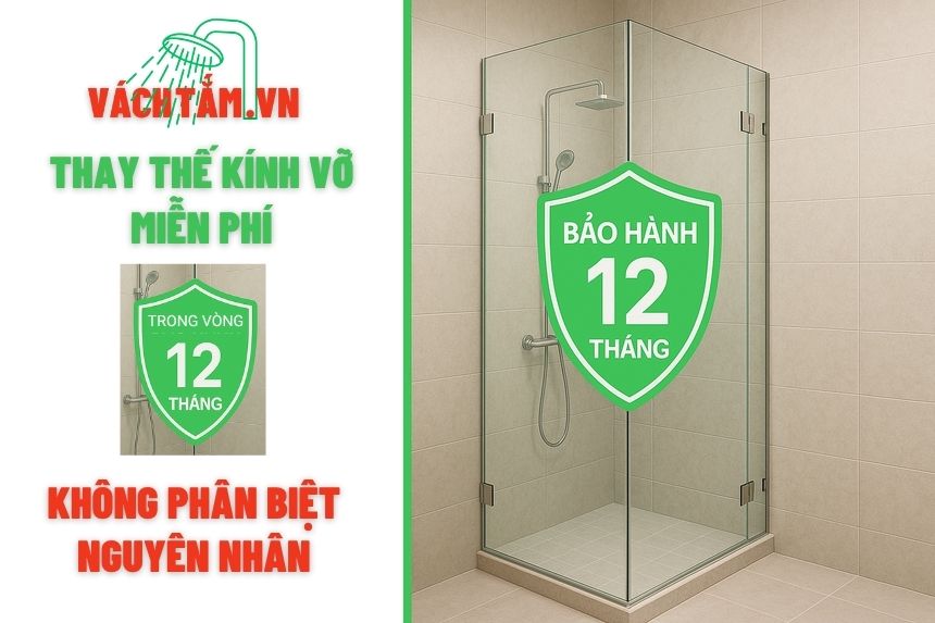 Các loại vách kính phòng tắm giúp tối ưu không gian Bảo hành kính vỡ 12 tháng, duy nhất chỉ có tại vactam.vn