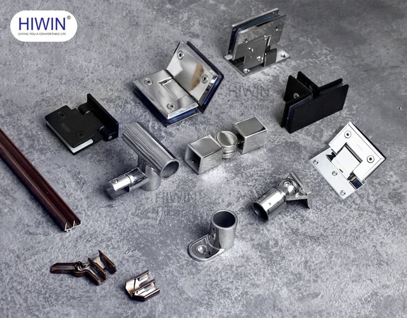 phụ kiện cabin tắm inox 304 hãng Hiwin