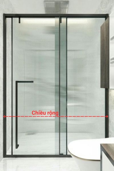 Vách tắm kính Slim mở trượt giảm chấn 2 chiều vach tam kinh slim truot giam chan 2 chieu