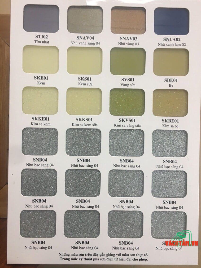 Kính ốp bếp Hải Long - Kính cường lực sơn màu theo yêu cầu Bảng màu kính ốp bếp Hải Long